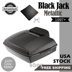 BLACK JACK METALLIC Rushmore Chopped Tour Pack Fits Harley Touring/Softail