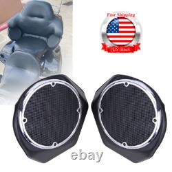 BLACK King Rear 6.5 Speaker Pods For Harley Touring Tour Pak Pack Road King 14+