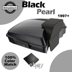 BLACK PEARL For 97+ Harley/Softail Advanblak Rushmore Razor Tour Pak Pack Pad