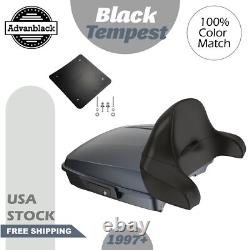 BLACK TEMPEST For Harley/Softail 97+ Rushmore Razor Tour Pak Pack Wrap Around