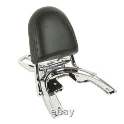 Backrest Luggage Rack Sissy Bar Fit For Harley Touring 2002-06 V Rod VRSC VRSCA