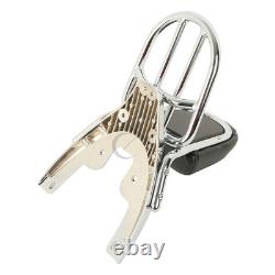 Backrest Luggage Rack Sissy Bar Fit For Harley Touring 2002-06 V Rod VRSC VRSCA