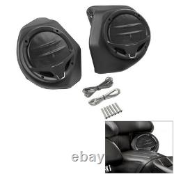 Backrest Rear Speaker Fit For Harley Pack Touring Electra Glide 2014-Up
