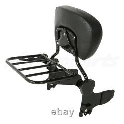 Backrest Sissy Bar Luggage Rack with Docking Hardware Fit For Harley Touring 97-08