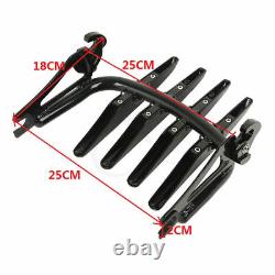 Backrest Sissy Bar Stealth Luggage Rack Dock Hardware For Harley Touring 09-13