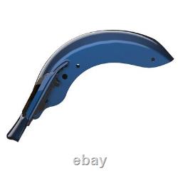 Big Blue Pearl Dominator Stretched Rear Fender For Harley 2009-2013