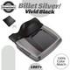 Billet Silver & Vivid Black 2-tone King Tour Pack Pak For 97+ Harley Touring