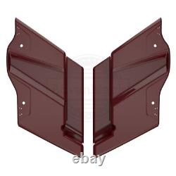 Billiard Red No Cutout Stretched Saddlebag Bottoms For 14+ Street Touring