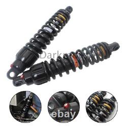 Black 13.5 343mm Shocks Absorbers Suspension Universal Fit For Harley Touring