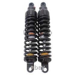 Black 13.5 343mm Shocks Absorbers Suspension Universal Fit For Harley Touring