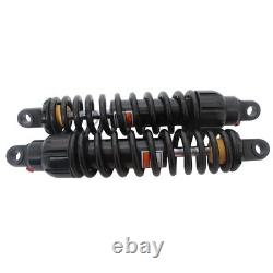 Black 13.5 343mm Shocks Absorbers Suspension Universal Fit For Harley Touring