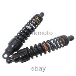 Black 13.5 343mm Shocks Absorbers Suspension Universal Fit For Harley Touring