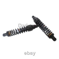 Black 13.5 343mm Shocks Absorbers Suspension Universal Fit For Harley Touring