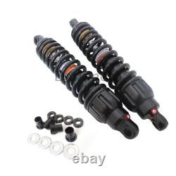 Black 13.5 343mm Shocks Absorbers Suspension Universal Fit For Harley Touring