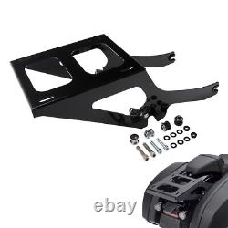 Black 2-Up Mounting Rack Fit For Harley Tour-Pak Deluxe FLDE 18-24 FLDE 18-later