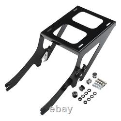 Black 2-Up Mounting Rack Fit For Harley Tour-Pak Deluxe FLDE 18-24 FLDE 18-later