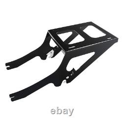 Black 2-Up Mounting Rack Fit For Harley Tour-Pak Deluxe FLDE 18-24 FLDE 18-later