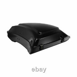 Black 5.5 Razor Pack Trunk with Latch Fit For Harley Tour Pak Touring 2014-2022