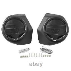 Black 6.5 6-1/2'' Rear Trunk Speakers For Harley Touring Electra Glide 14-2023