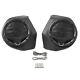 Black 6.5 King Pack Trunk Speakers Fit For Harley Tour Pak Electra Glide 14-24