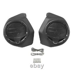 Black 6.5 King Pack Trunk Speakers Fit For Harley Tour Pak Electra Glide 14-24