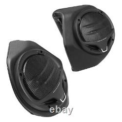 Black 6.5 King Pack Trunk Speakers Fit For Harley Tour Pak Electra Glide 14-24