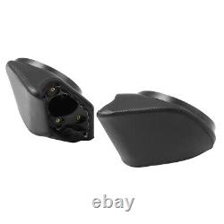 Black 6.5 King Pack Trunk Speakers Fit For Harley Tour Pak Electra Glide 14-24