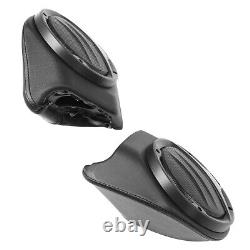 Black 6.5 King Pack Trunk Speakers Fit For Harley Tour Pak Electra Glide 14-24