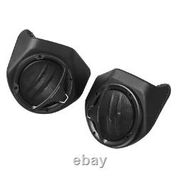 Black 6.5 King Pack Trunk Speakers Fit For Harley Tour Pak Electra Glide 14-24