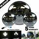 Black 7 Inch Led Projector Headlight Hi/low+passing Lights For Harley Touring