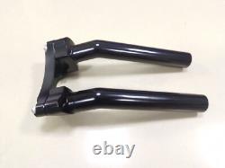 Black 8.5 Handlebar Risers +Top Clamp For Harley Tour Glide Sportster 883/1200
