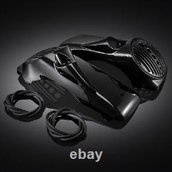 Black 8 Speaker Lids with Tweeter port Fits For Harley 1994-2013 Touring Models