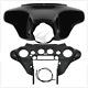 Black Abs Plastic Batwing Inner Outer Fairing For Harley Touring Flht Flhx 96-13