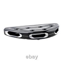 Black Adjustable Driver Passenger Floorboards Foot Pegs Set for Harley Touring