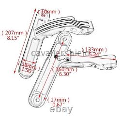 Black Auxiliary Turn Signal Spot Light Bracket For Harley Touring Road King FLHX