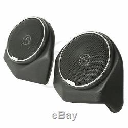 Black Backrest Rear Speaker For Harley Tour Pak Touring Road King Glide 14-18 17