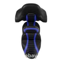 Black Blue Rider Driver & Passenger Seat Backrest Fit For Harley Touring 14-2023