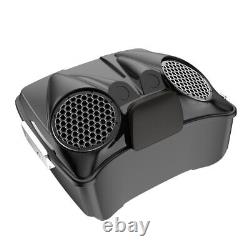 Black CNC Aluminum HEX 8 inch Metal Speaker Grills For Harley Tour Pack Pak