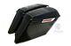 Black Cvo Extended Stretched Bag With 6x9 Speaker Lids For 2014 Up Harley Touring