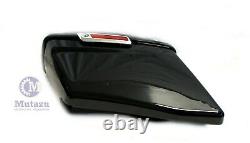 Black CVO Extended Stretched Bag with 6x9 Speaker Lids for 2014 UP Harley Touring