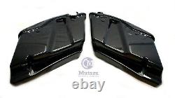 Black CVO Extended Stretched Bag with 6x9 Speaker Lids for 2014 UP Harley Touring