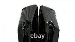 Black CVO Extended Stretched Bag with 6x9 Speaker Lids for 2014 UP Harley Touring