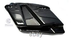 Black CVO Extended Stretched Bag with 6x9 Speaker Lids for 2014 UP Harley Touring