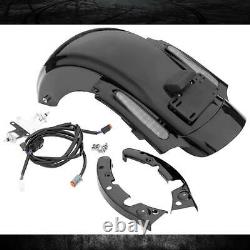 Black CVO Rear Fender LED System For Harley Touring Electra Road Glide 2009-2013