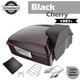 Black Cherry Chopped Tour Pack Pak Luggage Fits 1997+ Harley Davidson Touring