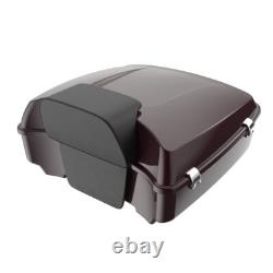 Black Cherry Chopped Tour Pack Pak Luggage Fits 1997+ Harley Davidson Touring