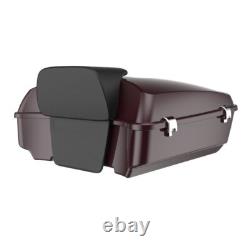 Black Cherry Chopped Tour Pack Pak Luggage Fits 1997+ Harley Davidson Touring