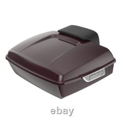 Black Cherry Chopped Tour Pack Pak Luggage Fits 1997+ Harley Davidson Touring