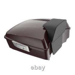 Black Cherry Chopped Tour Pack Pak Luggage Fits 1997+ Harley Davidson Touring