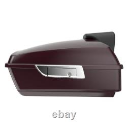 Black Cherry Chopped Tour Pack Pak Luggage Fits 1997+ Harley Davidson Touring